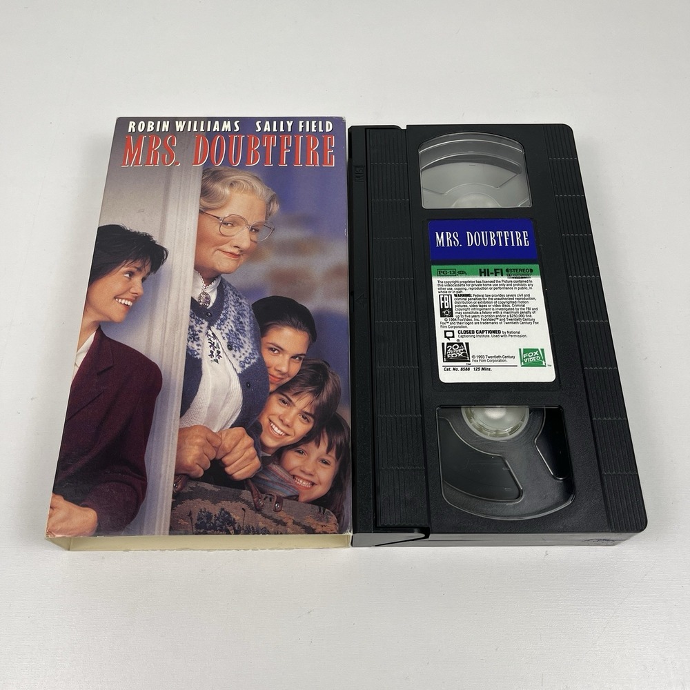 Mrs. Doubtfire (VHS, 1996) VHS - Robin Williams Sally Field